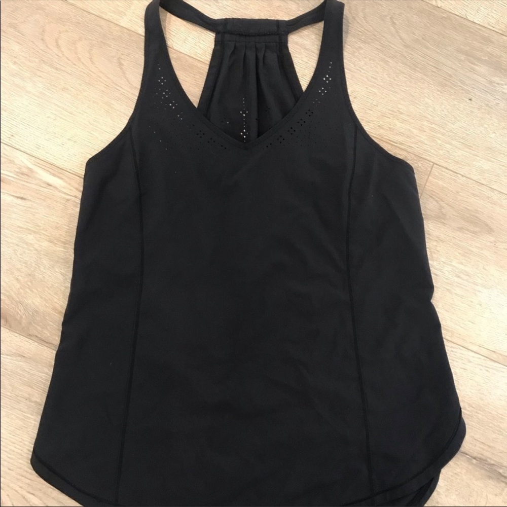lululemon athletica Black Racerback Tank Top